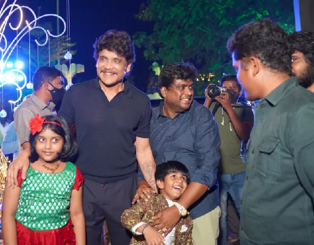 Nagarjuna Attended His family Friend Sreedhar son Abisri Birthday Bash